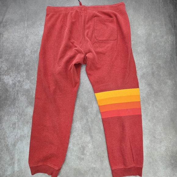 Gap X Aviator Nation Surf Sweatpants Red Drawstring Joggers - Picture 11 of 11